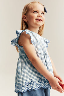 Kids peplum blouse with embroidery