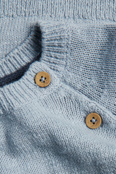 Kids blue jumper with sailboats