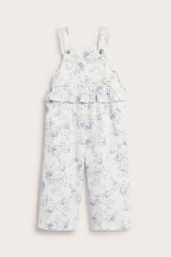 Kids floral jumpsuit with frill