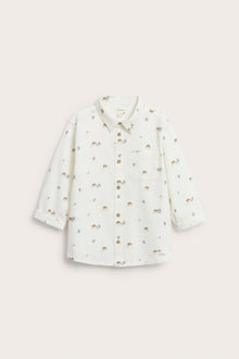 Kids’ white shirt with hedgehog pattern