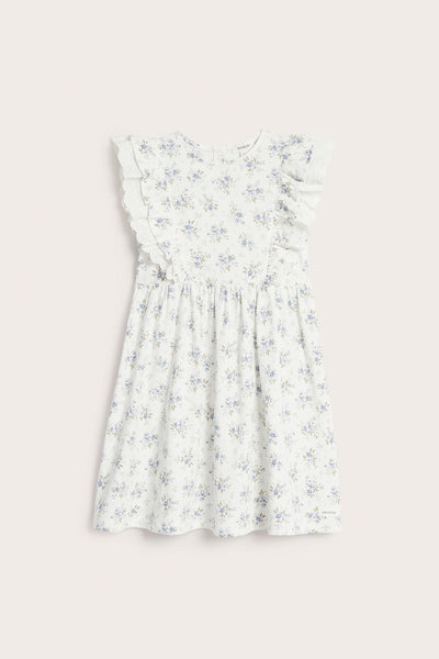 Kids floral dress with frill