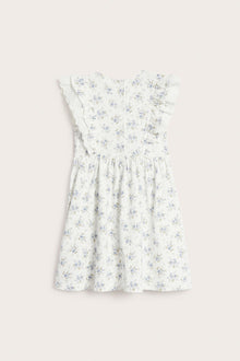 Kids floral dress with frill