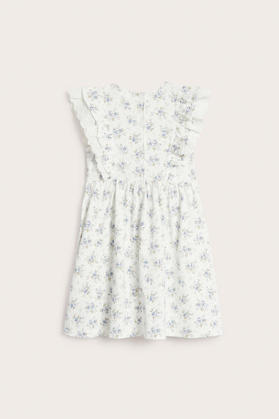 Kids floral dress with frill