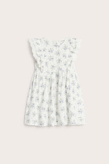 Baby white floral dress with lace