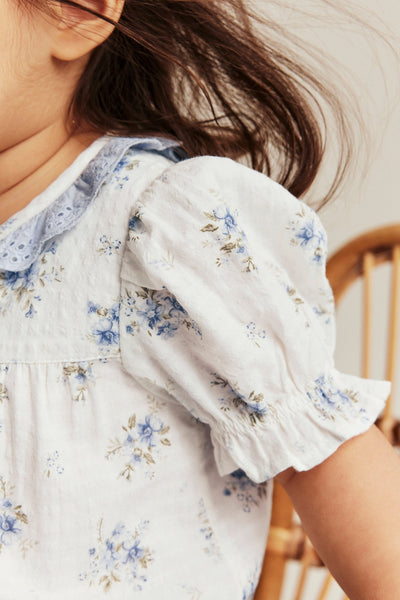 Baby floral short-sleeve bodysuit