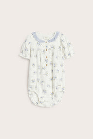 Baby floral short-sleeve bodysuit