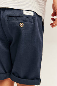 Kids blue shorts with pockets