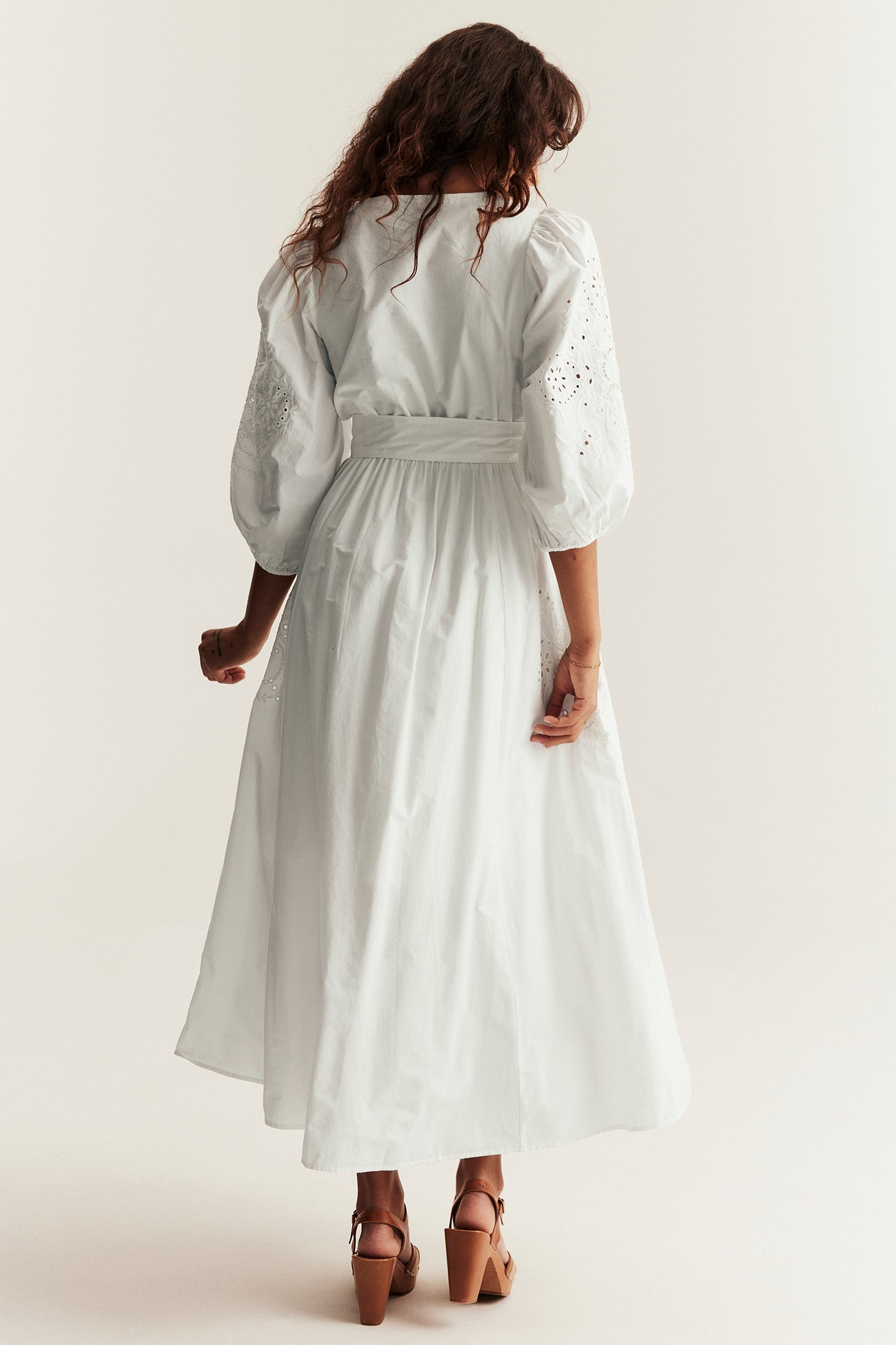 Women’s white embroidered dress