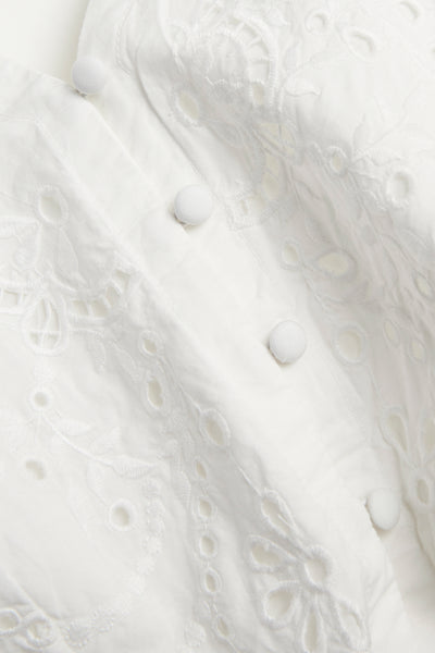 Women’s white embroidered dress