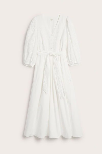Women’s white embroidered dress
