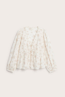 Women’s white floral blouse
