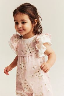 Baby butterfly floral jumpsuit