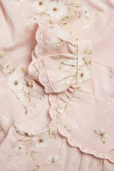 Baby butterfly floral jumpsuit