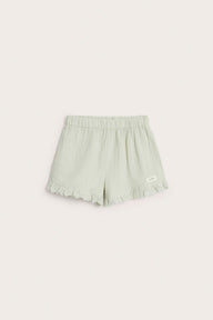 Kids woven shorts with frill