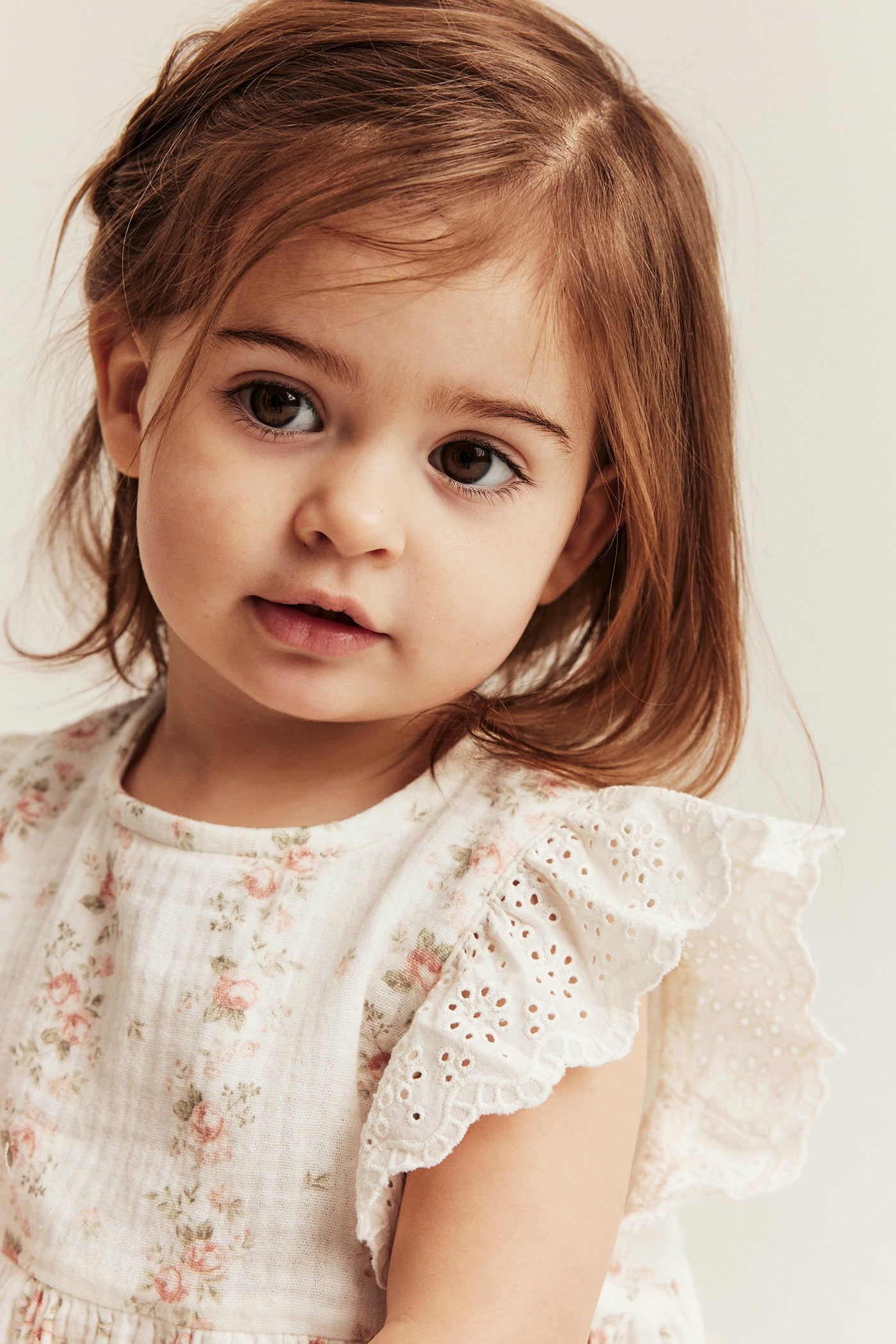 Baby floral muslin set