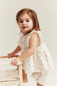 Baby floral muslin set