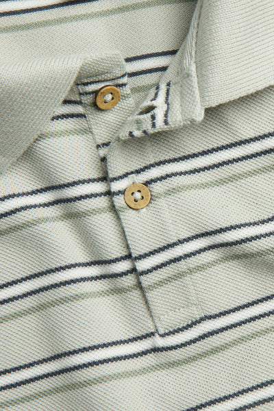 Baby & kids green striped polo shirt