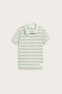 Baby & kids green striped polo shirt