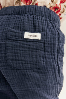 Baby blue muslin trousers