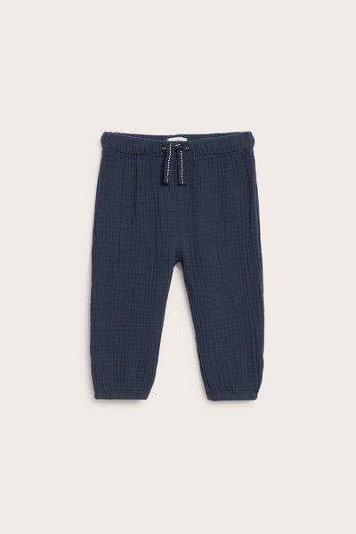 Baby blue muslin trousers