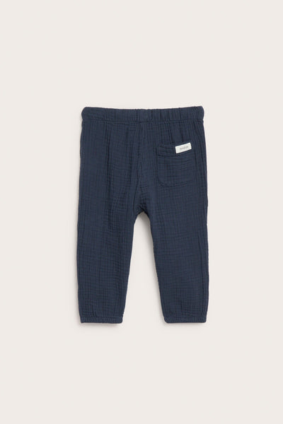 Baby blue muslin trousers