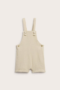 Baby beige dungaree shorts