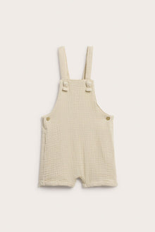 Baby beige dungaree shorts