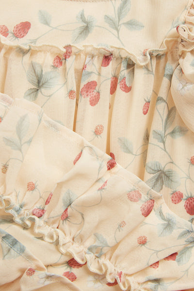 Baby wild strawberry chiffon dress