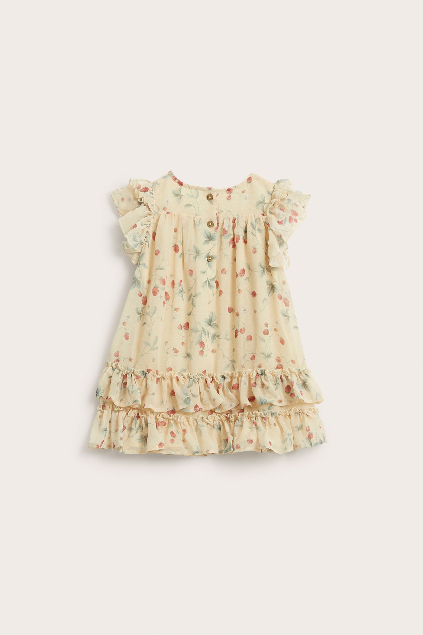 Baby wild strawberry chiffon dress