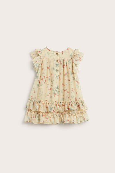 Baby wild strawberry chiffon dress