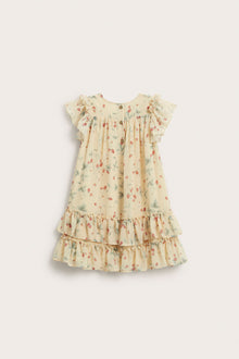 Kids wild strawberry chiffon dress