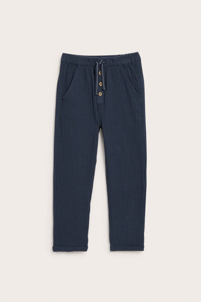 Kids blue muslin trousers