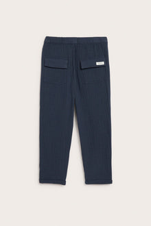 Kids blue muslin trousers