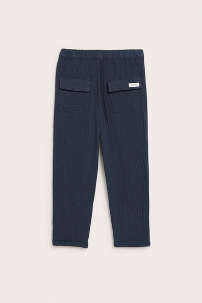 Kids blue muslin trousers