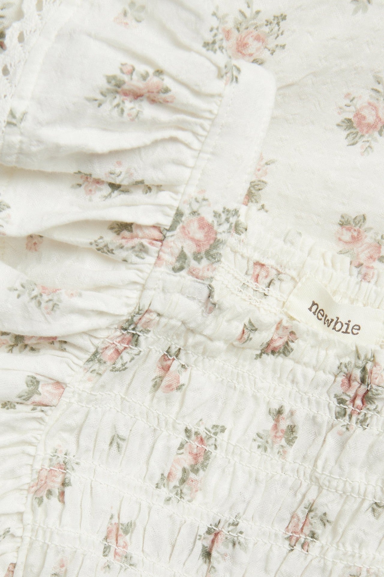 Kids floral jumpsuit with frills