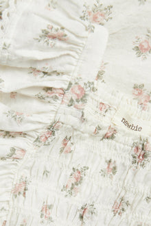 Kids floral jumpsuit with frills