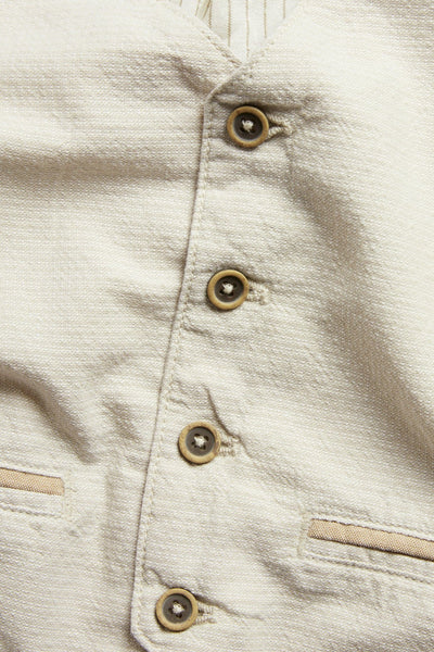 Baby & Kids beige woven vest with pockets