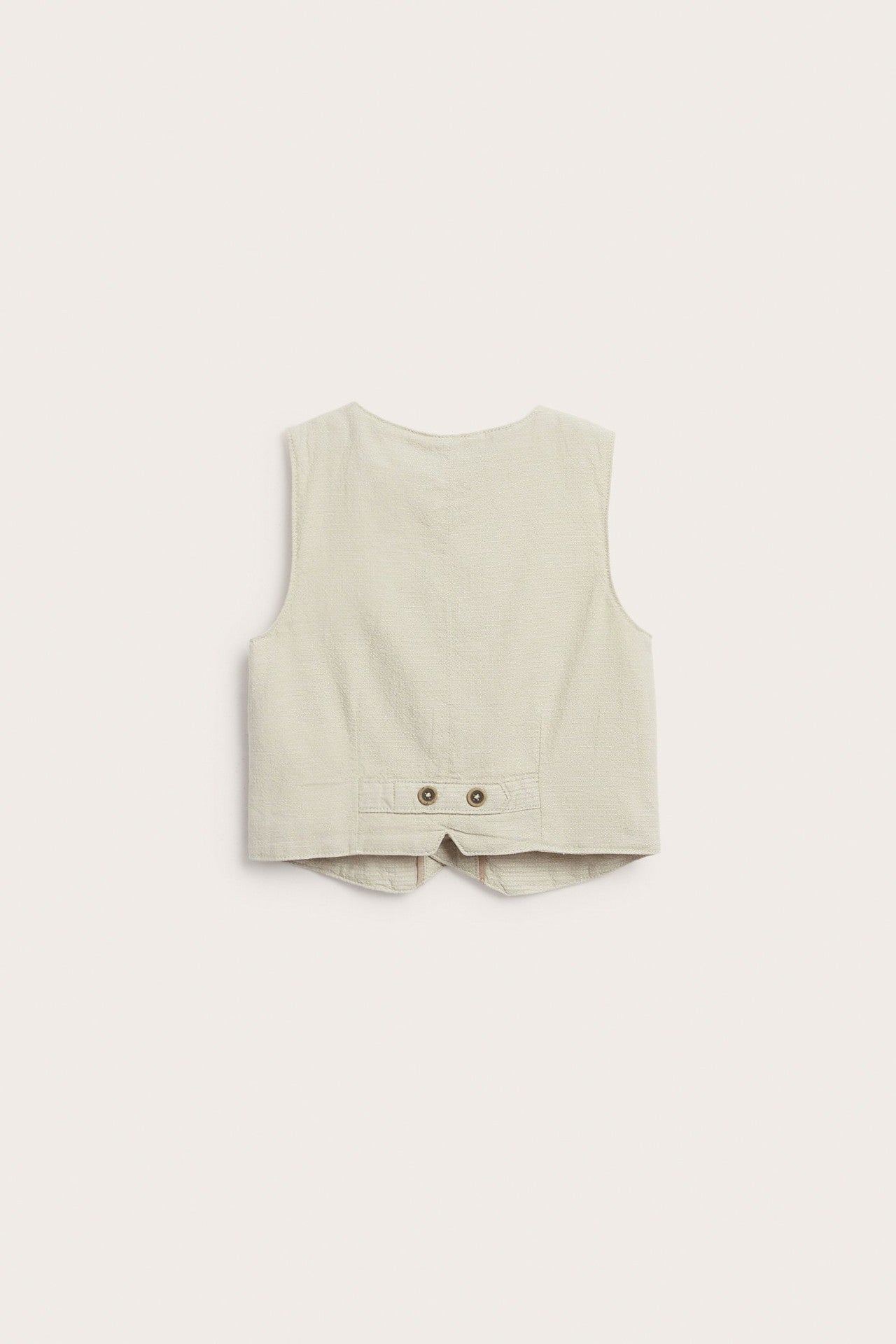 Baby & Kids beige woven vest with pockets