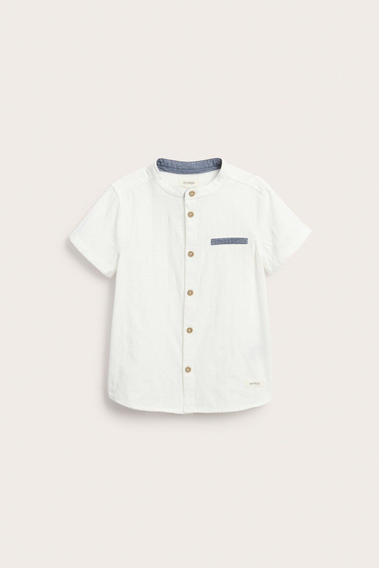 Kids white short-sleeved shirt
