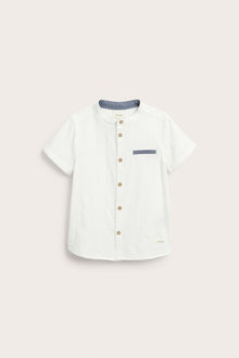 Kids white short-sleeved shirt