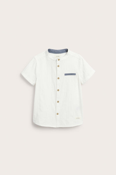 Kids white short-sleeved shirt