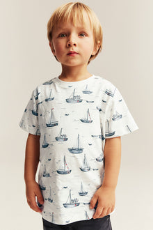 Kids sailing boat themed t-shirt
