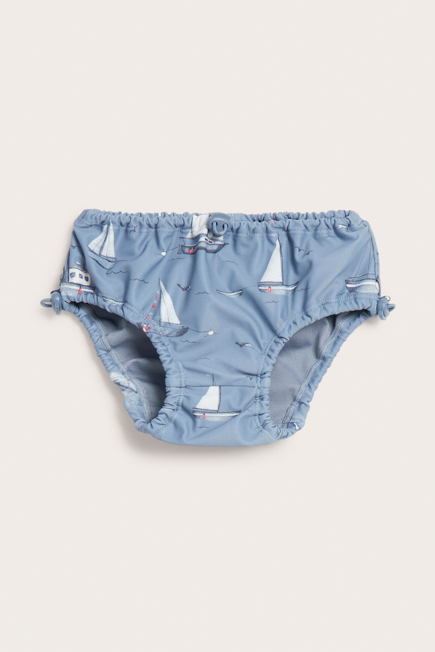 Baby & kids blue swim bottoms with boat motif