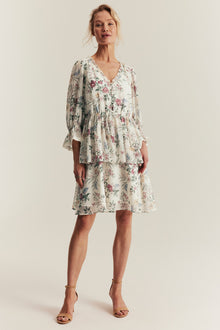 Women's floral chiffon dress