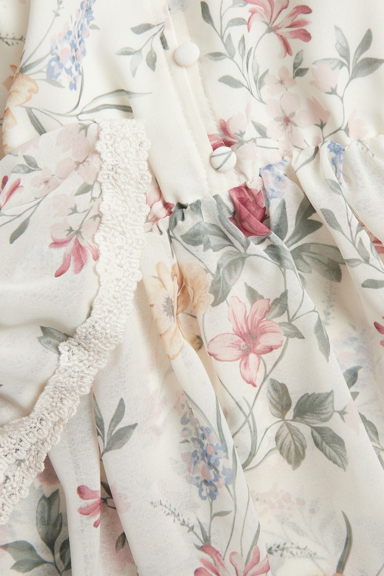 Women's floral chiffon dress