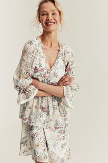 Women's floral chiffon dress