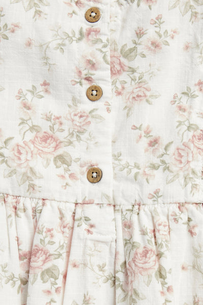 Kids floral dress with ruffles