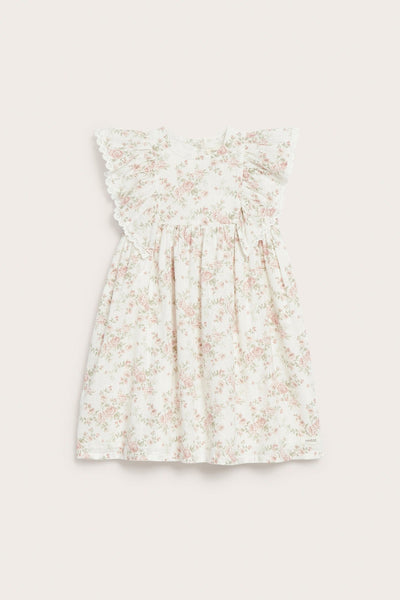 Kids floral dress with ruffles