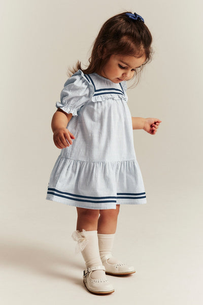 Baby short-sleeve striped dress