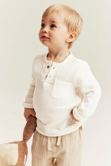 Baby long sleeve muslin top